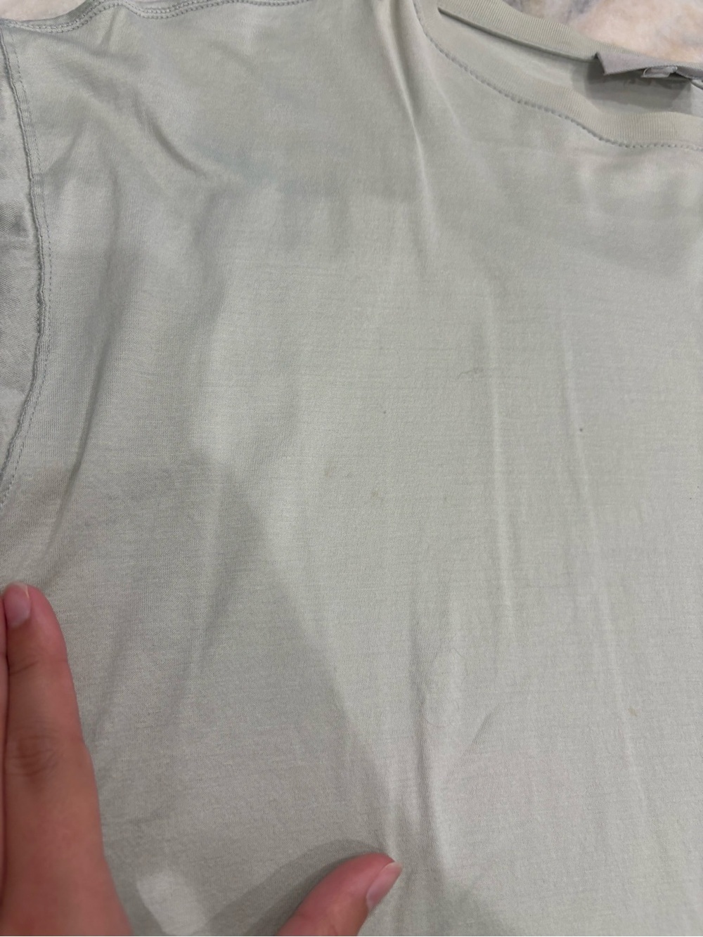 Men's Short-Sleeve Crew Neck T-Shirt in Light Sage - Picture 4 of 8